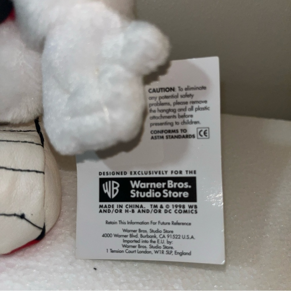 Warner Bros Studio 1998 Marvin The Martian Santa Bean Bag, Peace On Earth - Picture 4 of 8